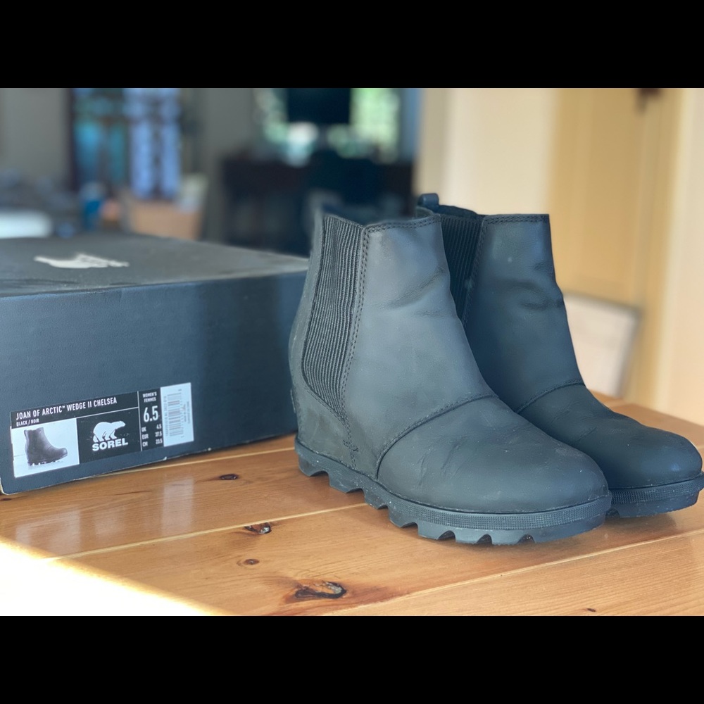 Joan of Artic II Chelsea - black wedge from Sorel